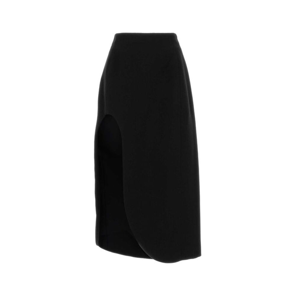Jil Sander Women Black Wool Skirt